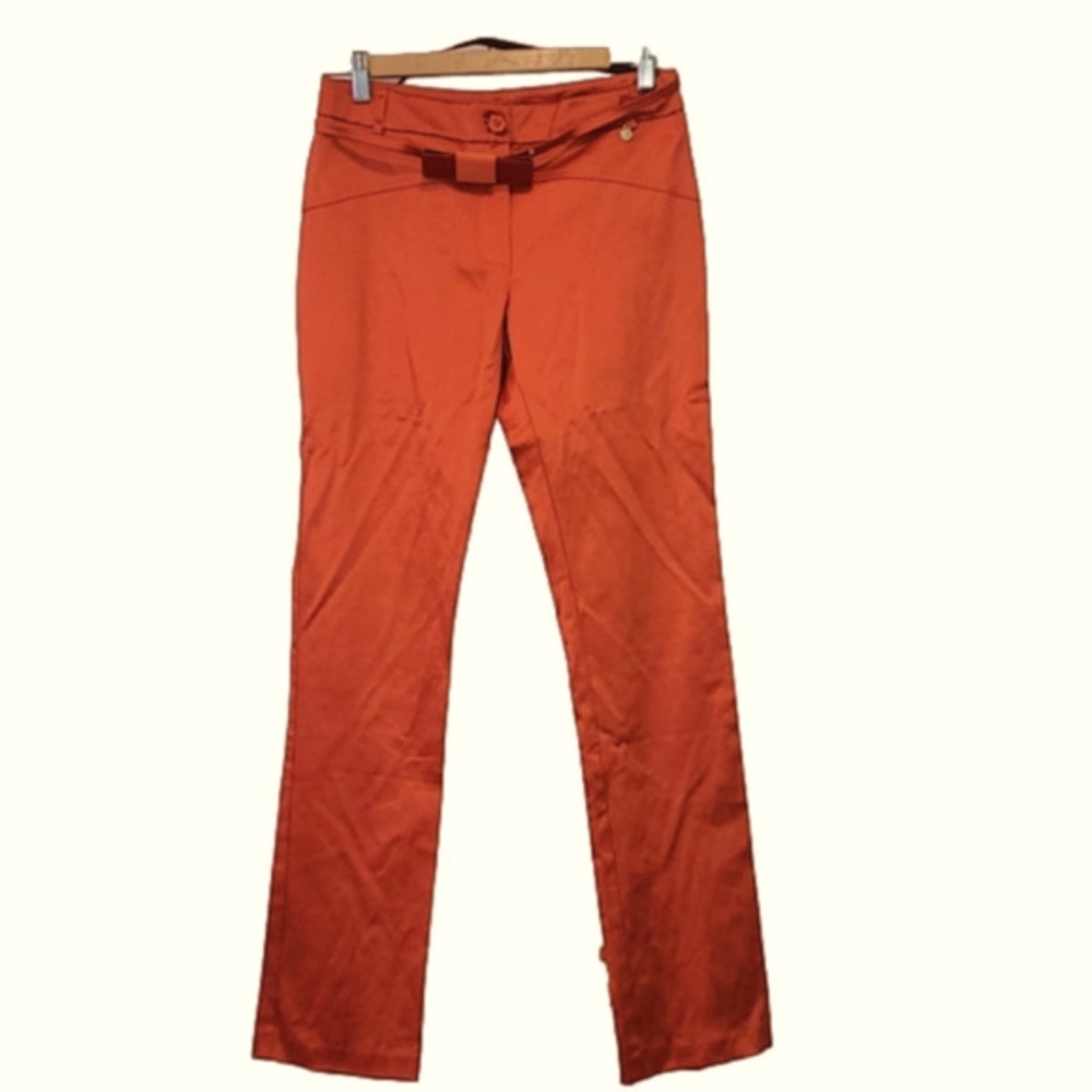 RINASCIMENTO ORANGE satin pants